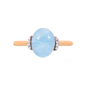 Anillo Dancing in the rain Azure AQUA - oro 18k amarillo - 0.03ct