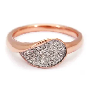 Anillo Inspiration LEAF - Oro 18k rosa - 0.42ct