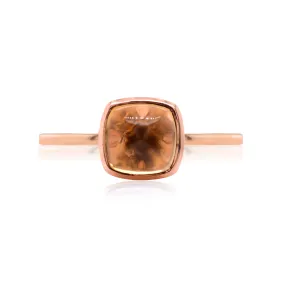 Anillo Las Flores CUSH - Oro 18k rosa - citrino