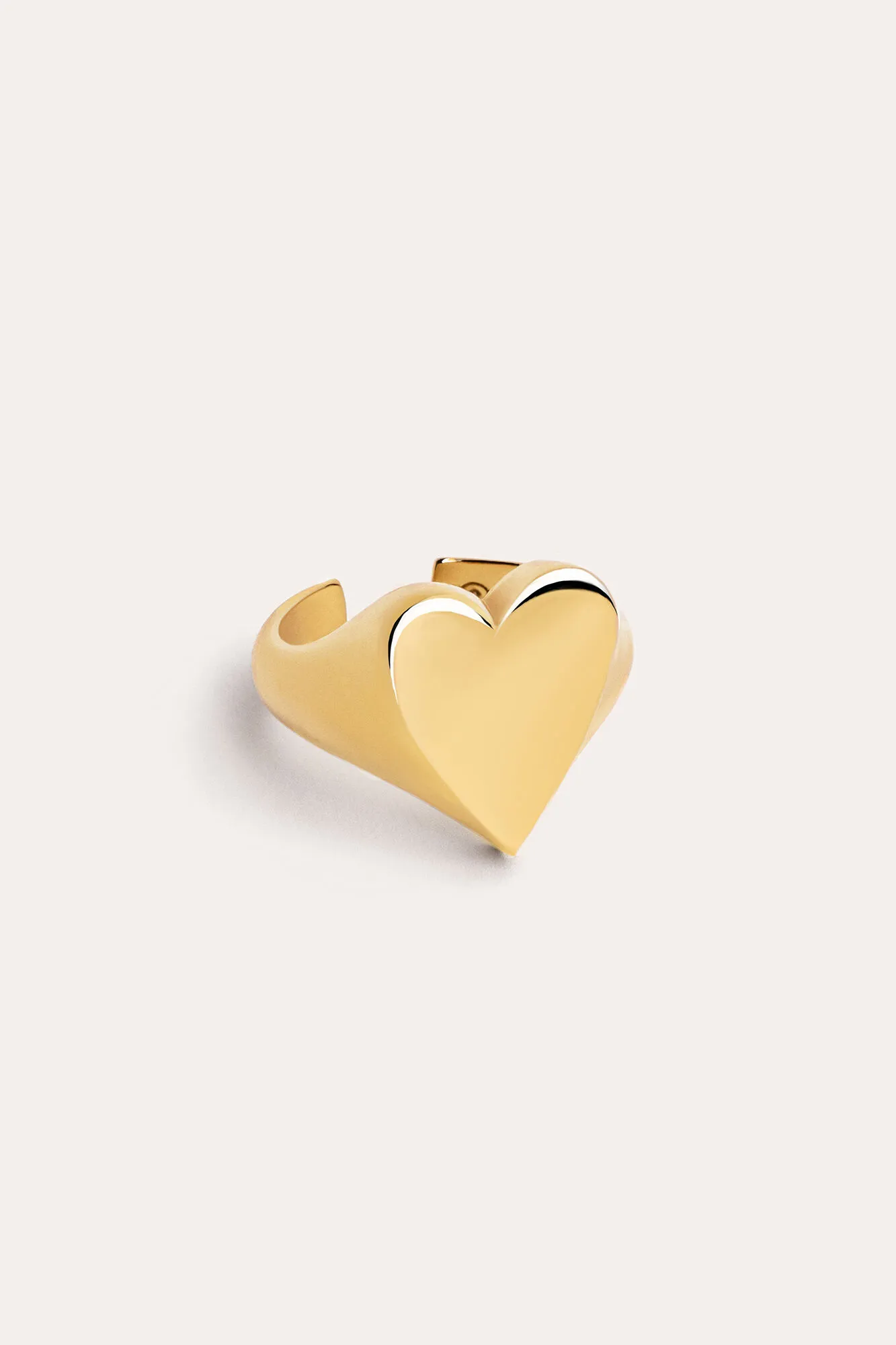 Anillo Lovely Heart Baño Oro