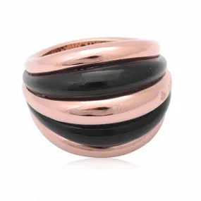 Anillo  SPICCHI DI LUNA - Oro 18k rosa - onix