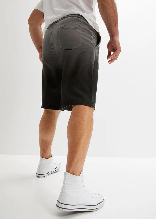 Bermudas de chándal con degradado de color Gris humo-negro