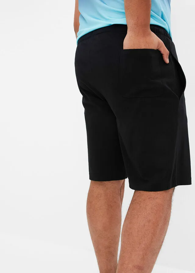 Bermudas de punto Azul petróleo estampado