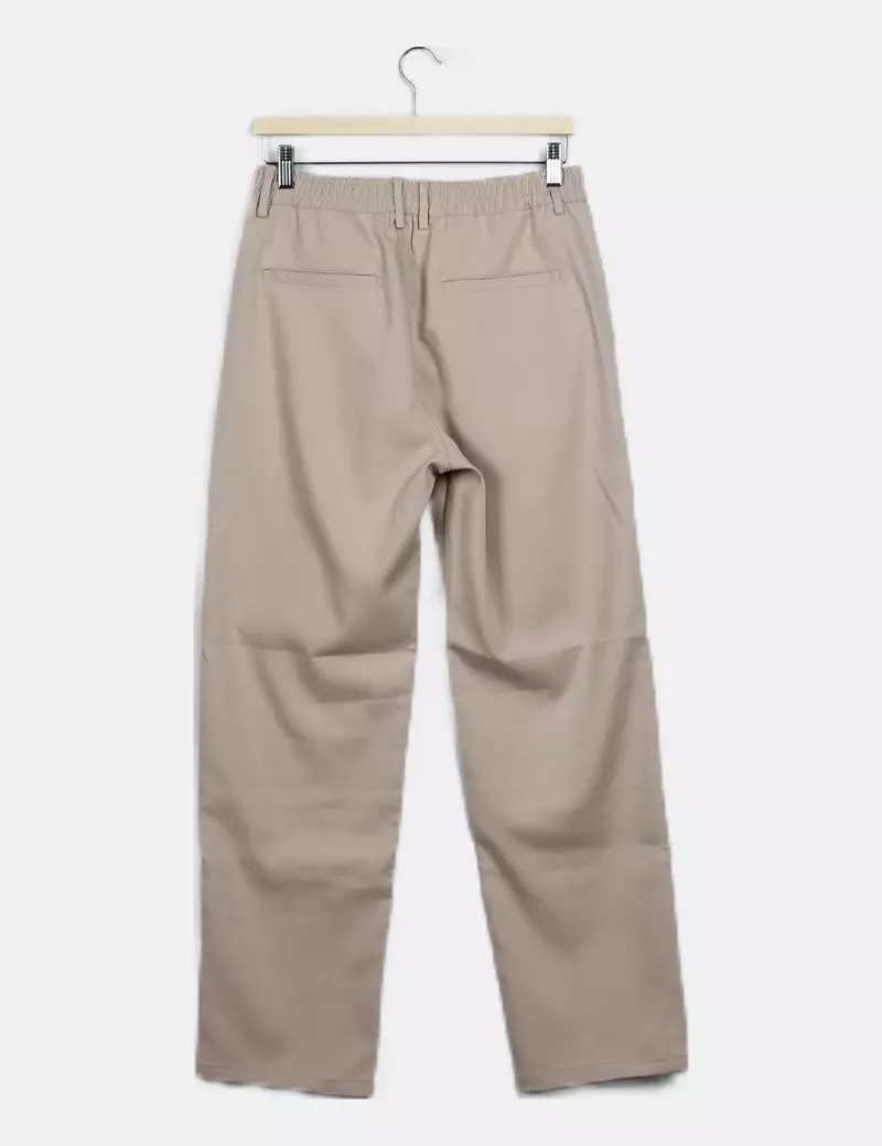 Bershka Pantalón beige casual