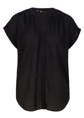 Blusa de georgette Negro