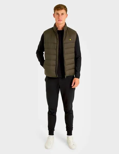 Chaleco Lyle & Scott Baffle Gilet verde para hombre