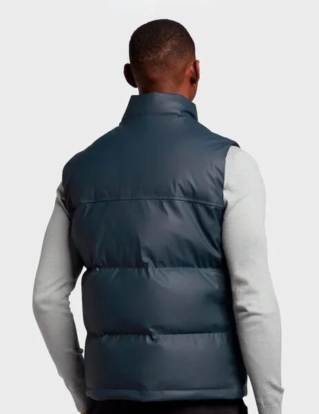 Chaleco Lyle & Scott Rubberwadded Gilet azul para hombre