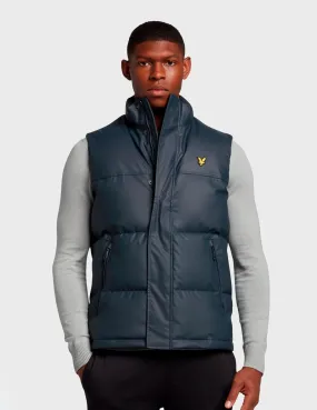 Chaleco Lyle & Scott Rubberwadded Gilet azul para hombre