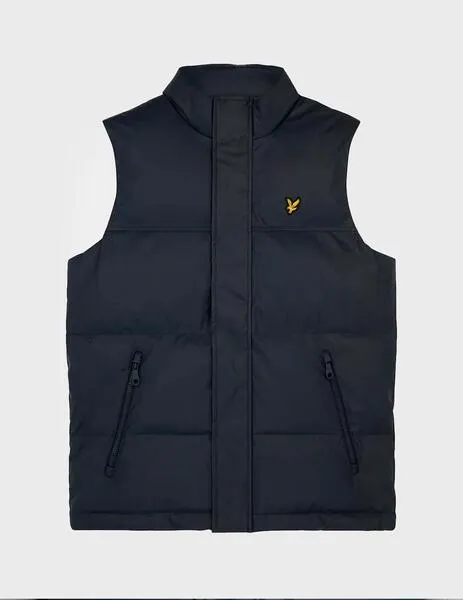 Chaleco Lyle & Scott Rubberwadded Gilet azul para hombre