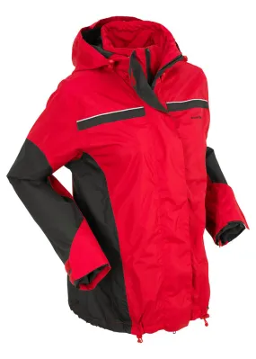 Chaqueta funcional impermeable 3 en 1 Rojo-negro