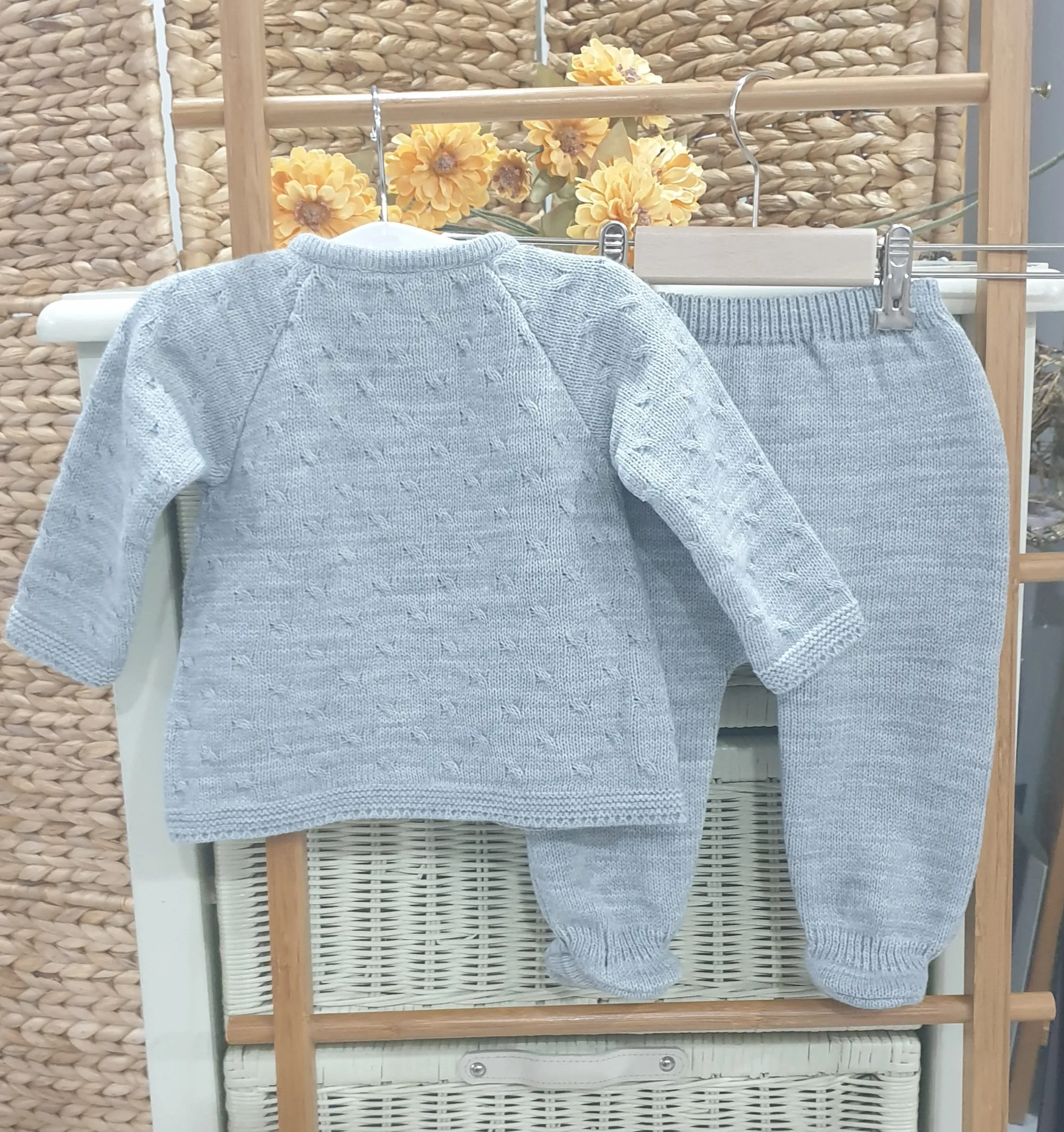 Conjunto Punto Bebé R091125 Gris