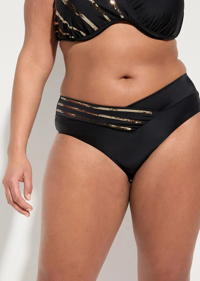 Exclusiva braguita de bikini de poliamida reciclada Negro