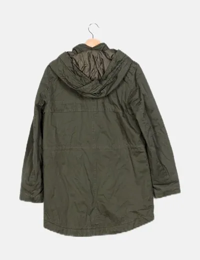 H&M Parka verde casual