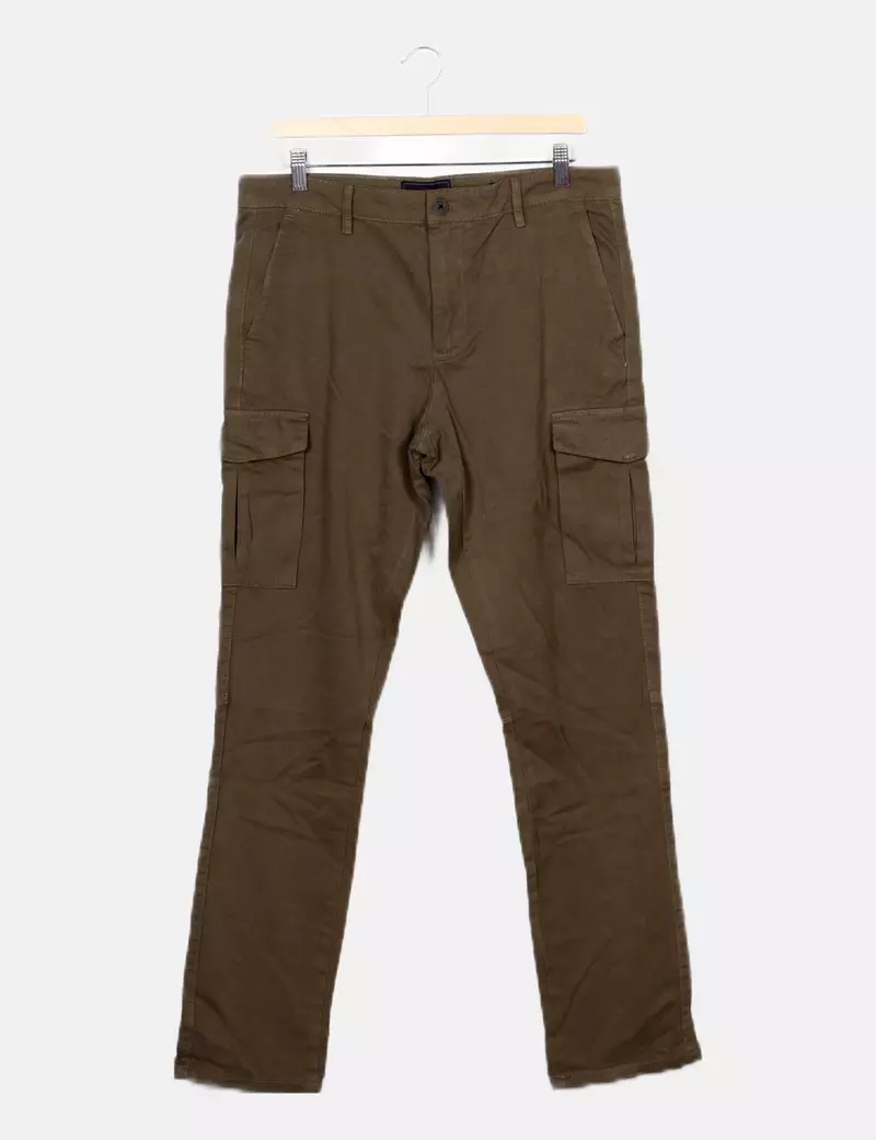 Mo Casual Pantalón cargo verde