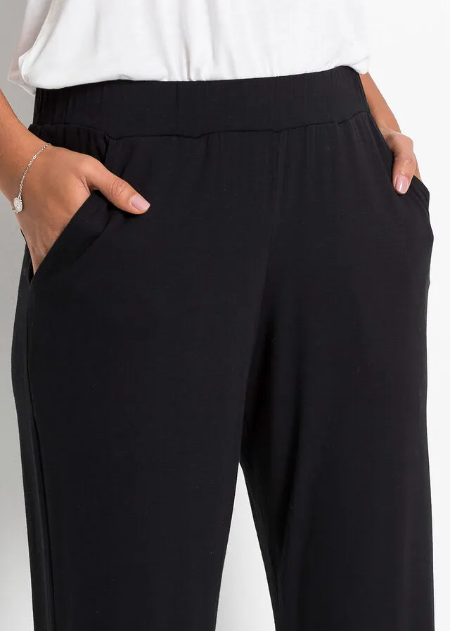 Pantalón de punto Negro