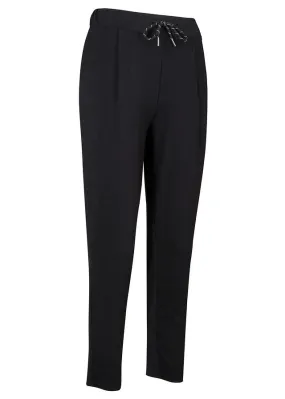 Pantalón deportivo ultrasuave de viscosa sostenible, largo 7/8 Negro