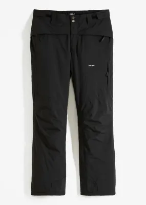 Pantalón térmico de corte regular Negro