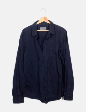 Pull&Bear Camisa azul casual