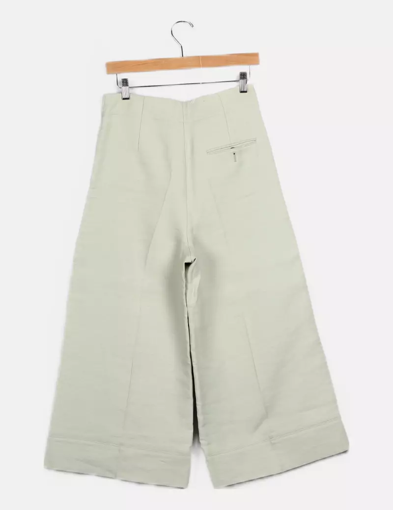 Uterqüe Pantalón casual verde mint