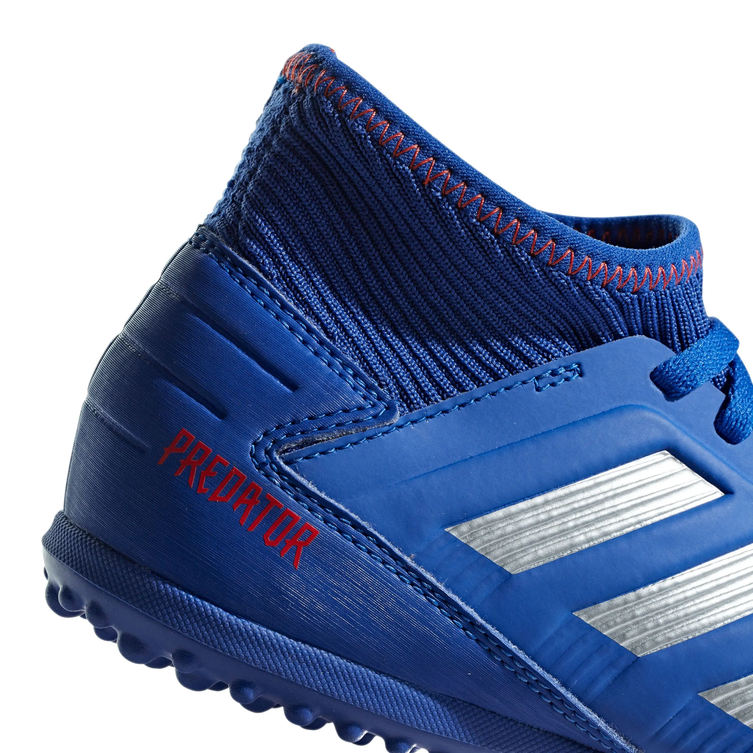 Zapatillas Futbolito Niño Adidas Predator 19.3 TF Azul/Plata 