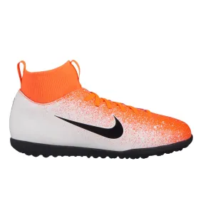 Zapatillas Futbolito Niño Nike Superfly 6 TF Blanca/Naranja 